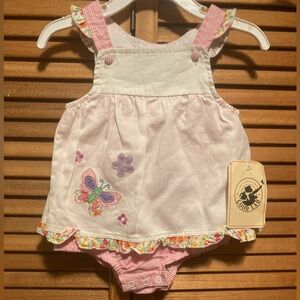 Goodlad Pink and White One Piece Sun Romper